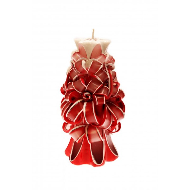 hand geschnitzte kerze S-3 20cm