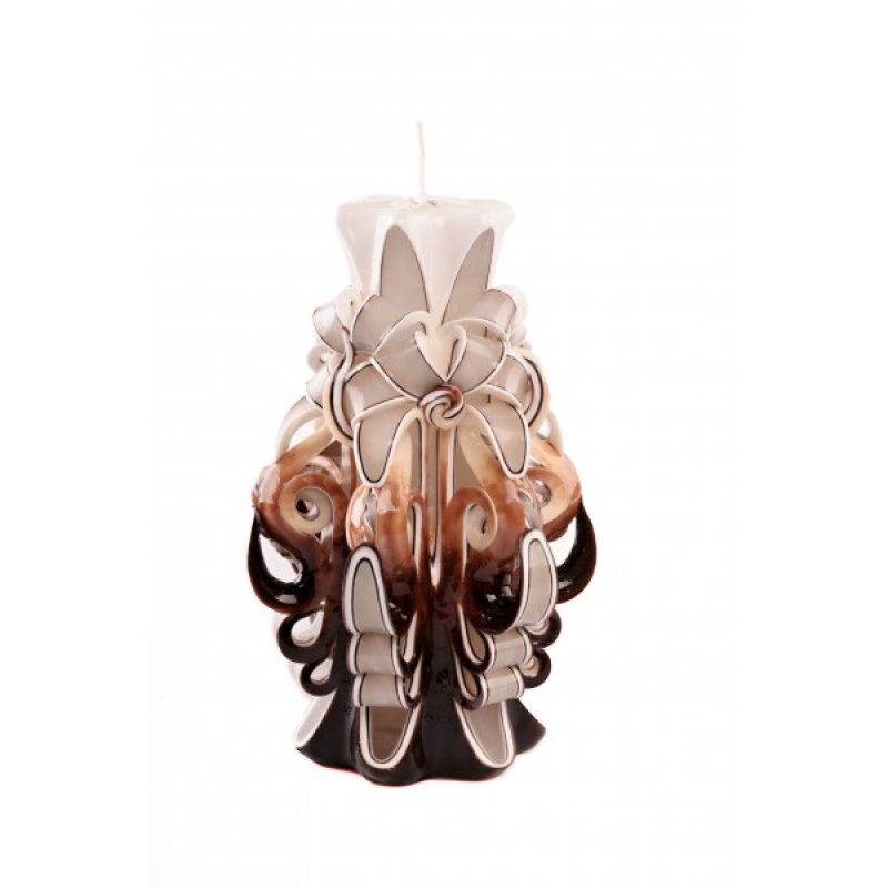 hand geschnitzte kerze S-2 20cm